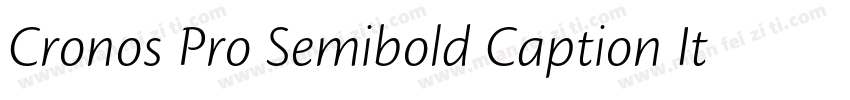 Cronos Pro Semibold Caption Italic字体转换